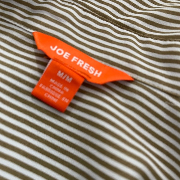 Joe fresh, long flowy pinstriped dress shirt. - Picture 4 of 5